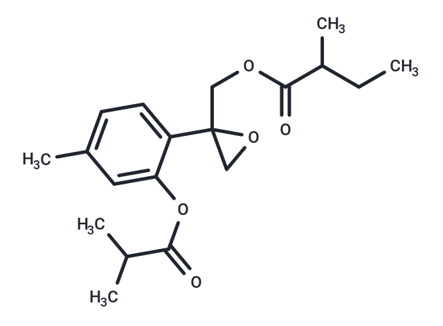 8,9-環(huán)氧-3-異丁酰-10-(2-甲基丁酰) 百里草酚,8,?9-?Epoxy-?3-?isobutyryloxy-?10-?(2-?methylbutanoyl)?thymol