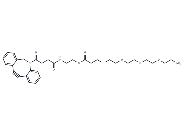 化合物 DBCO-C2-PEG4-amine,DBCO-C2-PEG4-amine