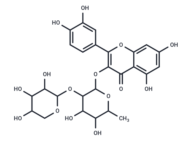 化合物 Quercetin 3-(2-xylosylrhamnoside),Quercetin 3-(2-xylosylrhamnoside)