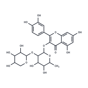 化合物 Quercetin 3-(2-xylosylrhamnoside)|T126068|TargetMol