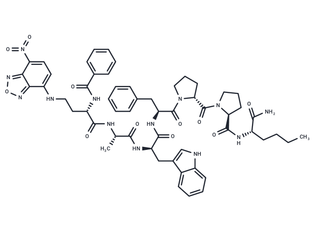 化合物 Bz-Dab(nbd)-awfpp-nle-NH2,Bz-Dab(nbd)-awfpp-nle-NH2
