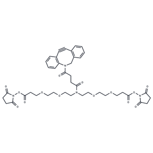化合物 N-DBCO-N-bis(PEG2-C2-NHS ester)|T18410|TargetMol