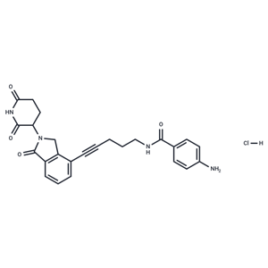 化合物 Lenalidomide-propargyl-C2-amido-Ph-NH2 hydrochloride|T18069|TargetMol