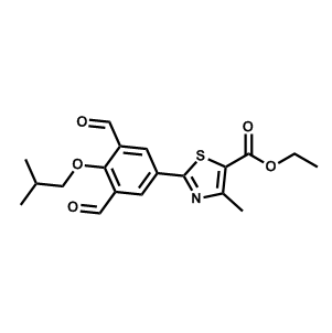 2-(3,5-二甲?；?4-異丁氧基苯基)-4-甲基噻唑-5-羧酸乙酯,Ethyl 2-(3,5-diformyl-4-isobutoxyphenyl)-4-methylthiazole-5-carboxylate