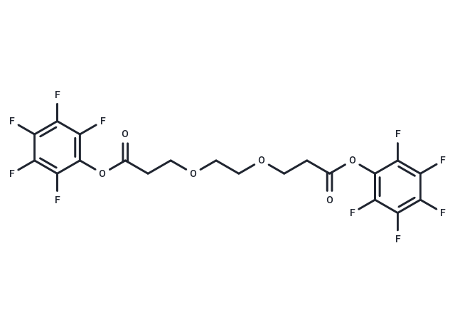 化合物 Bis-PEG2-PFP ester,Bis-PEG2-PFP ester