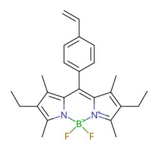 2,8-二乙基-5,5-二氟-1,3,7,9-四甲基-10-(4-乙烯基苯基)-5H-44,51,4-二吡咯并[1,2-c:2',1'-f][1,3,2]二氮雜波林