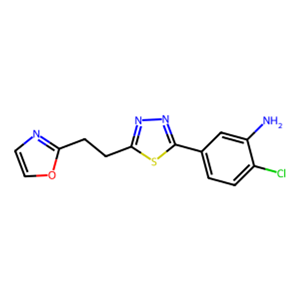 2-氯-5-(5-(2-(惡唑-2-基)乙基)-1,3,4-噻二唑-2-基