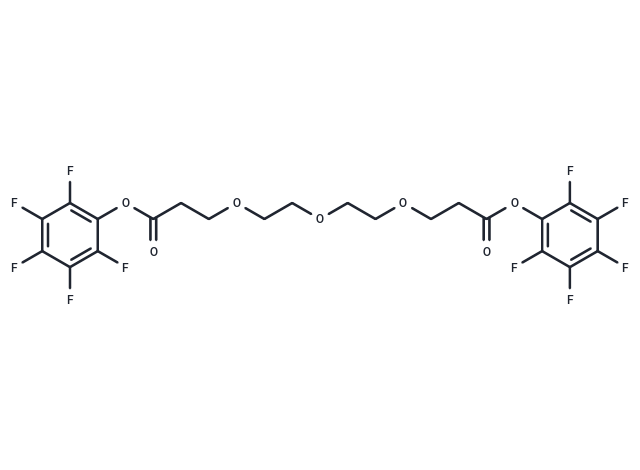 化合物 Bis-PEG3-PFP ester,Bis-PEG3-PFP ester