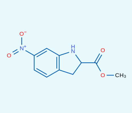 2,3-二氢-6-硝基-1H-吲哚-2-羧酸甲酯,Methyl 6-nitroindoline-2-carboxylate