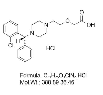 鹽酸西替利嗪雜質(zhì)D(USP),Cetirizine hydrochloride impurity D (USP)