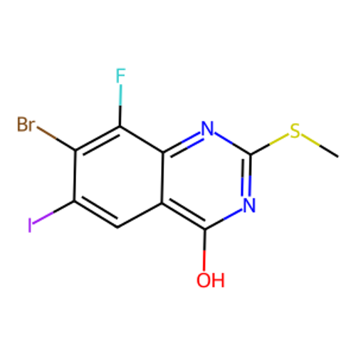 7-溴-8-氟-6-碘-2-(甲硫基)喹唑啉-4-醇,7-bromo-8-fluoro-6-iodo-2-(methylthio)quinazolin-4-ol