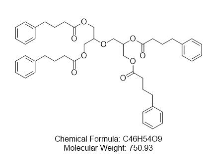 4-苯丁酸-2-［ 2， 3-双-（ 4-苯基丁酰氧基）丙氧基］ -3-（ 4-苯基丁酰氧基）丙酯,4-Phenylbutyric acid-2-[ 2,3-bis-(4-phenylbutyryloxy)propoxy]-3-(4-phenylbutyryloxy)propyl ester