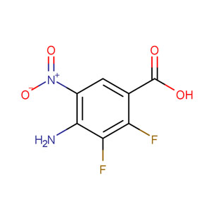 4-氨基-2，3-二氟-5-硝基苯甲酸,4-AMINO-2,3-DIFLUORO-5-NITRO-BENZOIC ACID