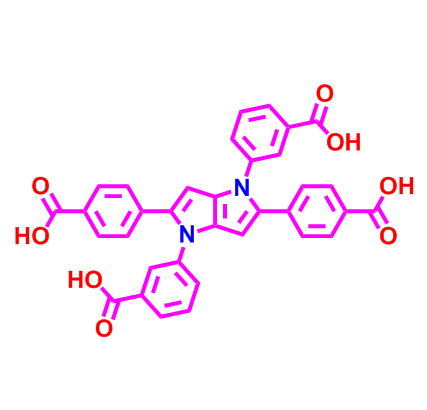 4,4'-(1,4-双(3-羧基苯基)-1,4-二氢吡咯并[3,2-b]吡咯-2,5-二基)二苯甲酸,4,4'-(1,4-bis(3-carboxyphenyl)-1,4-dihydropyrrolo[3,2-b]pyrrole-2,5-diyl)dibenzoic acid