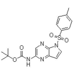 N-[5-[(4-甲基苯基)磺酰基]-5H-吡咯并[2,3-b]吡嗪-2-基]氨基甲酸叔丁酯