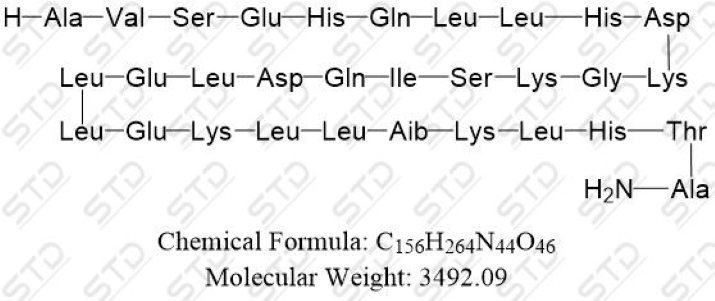 阿巴帕肽杂质7 (去-精氨酸14-精氨酸15-精氨酸16 阿巴帕肽),Abaloparatide Impurity 7 (Des-Arg14-Arg15-Arg16 Abaloparatide）