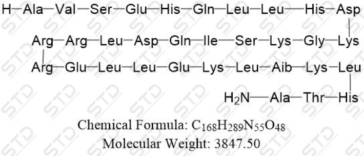 阿巴帕肽杂质9 (去亮氨酸7 阿巴帕肽),Abaloparatide Impurity 9 (Des-Leu7 Abaloparatide）