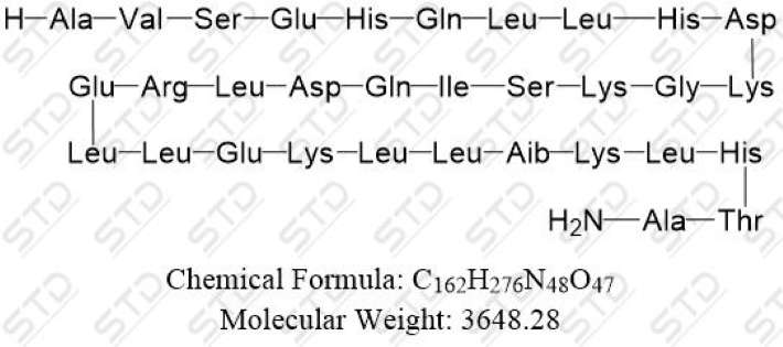 阿巴帕肽杂质12(去-精氨酸-精氨酸 阿巴帕肽 ),Abaloparatide Impurity 12 (Des-Arg-Arg Abaloparatide）