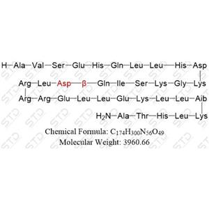 阿巴帕肽杂质10 (β-天冬氨酸18 阿巴帕肽 ),Abaloparatide Impurity 10 (β-Asp18 Abaloparatide)）