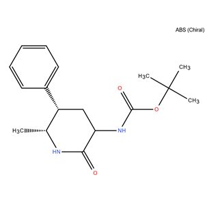 N-[(5S,6R)-6-甲基-2-氧-5-苯基哌啶-3-基]氨基甲酸叔丁酯