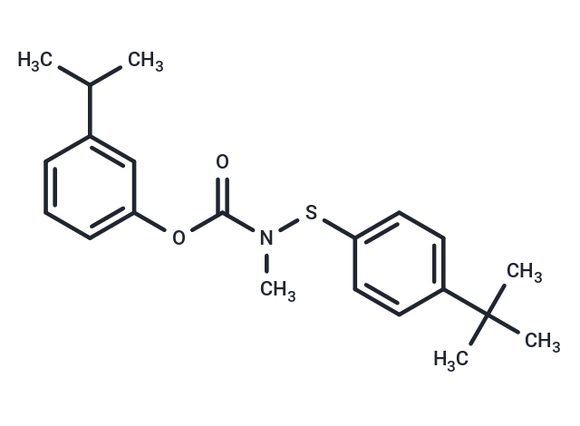化合物 Carbamic acid, ((p-tert-butylphenyl)thio)methyl-, m-isopropylphenyl ester,Carbamic acid, ((p-tert-butylphenyl)thio)methyl-, m-isopropylphenyl ester