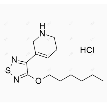 占诺美林杂质7(盐酸盐),3-(hexyloxy)-4-(1,2,5,6-tetrahydropyridin-3-yl)-1,2,5-thiadiazole hydrochloride