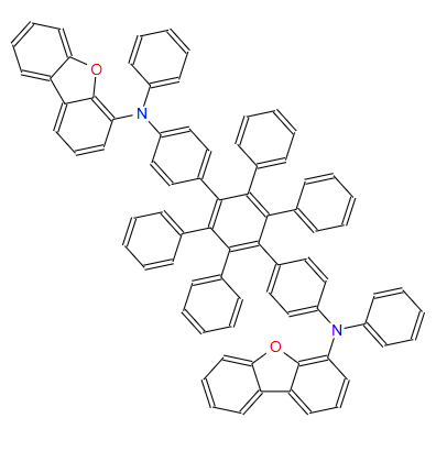 N4,N4''-bis(4-dibenzofuranyl)-N4,N4'',2',3',5',6'-hexaphenyl-[1,1':4',1''-terbenzene]-4,4''-diamine,N4,N4''-bis(4-dibenzofuranyl)-N4,N4'',2',3',5',6'-hexaphenyl-[1,1':4',1''-terbenzene]-4,4''-diamine