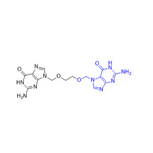 阿昔洛韦杂质06,"2-amino-7-[[2-[(2-amino-6-oxo-1,6-dihydro-9H-purin-9- yl)methoxy]ethoxy]methyl]-1,7-dihydro-6H-purin-6-one"