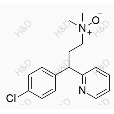 氯苯那敏杂质E,3-(4-chlorophenyl)-N,N-dimethyl-3-(pyridin-2-yl)propan-1-amine oxide