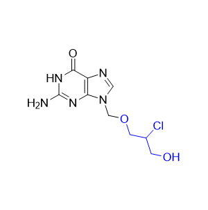 缬更昔洛韦杂质07,2-amino-9-[[(2RS)-2-chloro-3-hydroxypropoxy]methyl]-1,9-dihydro-6H-purin-6-one