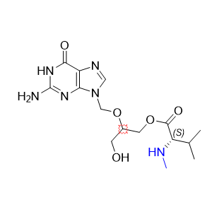 缬更昔洛韦杂质11,(2RS)-2-[(2-amino-6-oxo-1,6-dihydro-9H-purin-9-yl)methoxy]-3-hydroxypropyl N-methyl-L-valinate hydrochloride