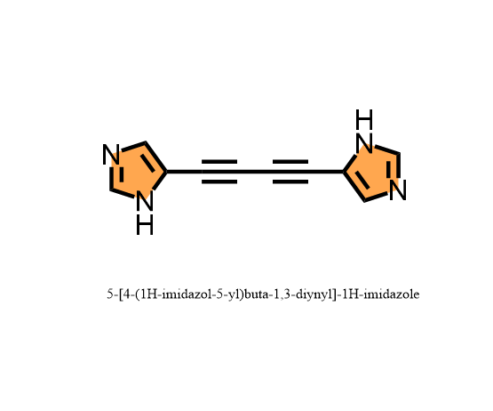5-[4-(1H-imidazol-5-yl)buta-1,3-diynyl]-1H-imidazole,5-[4-(1H-imidazol-5-yl)buta-1,3-diynyl]-1H-imidazole
