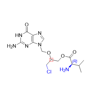 缬更昔洛韦杂质16,(2RS)-2-[(2-amino-6-oxo-1,6-dihydro-9H-purin-9-yl)methoxy]-3-chloropropyl D-valinate