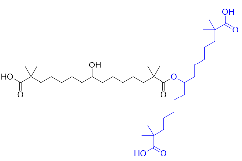 贝派地酸杂质22,8-((14-carboxy-8-hydroxy-2,2,14-trimethylpentadecanoyl)oxy)-2,2,14,14-tetramethylpentadecanedioic acid