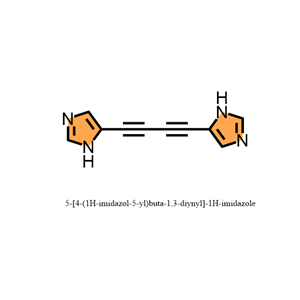 5-[4-(1H-imidazol-5-yl)buta-1,3-diynyl]-1H-imidazole,5-[4-(1H-imidazol-5-yl)buta-1,3-diynyl]-1H-imidazole