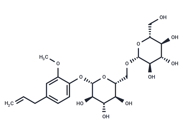 化合物 Eugenol gentiobioside,Eugenol gentiobioside