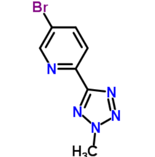 2-甲基-5-(5-溴吡啶-2-基)四氮唑,5-Bromo-2-(2-methyl-2H-tetrazol-5-yl)pyridine
