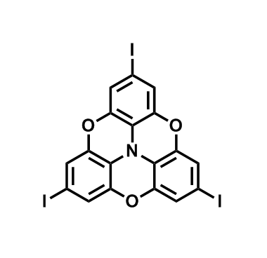 2,6,10-triiodo-4,8,12-trioxa-3a2-azadibenzo[cd,mn]pyrene