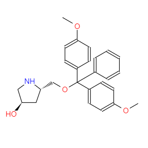 (3R,5S)-5-((双(4-甲氧基苯基)(苯基)甲氧基)甲基)吡咯烷-3-醇,(3R,5S)-5-[[bis(4-methoxyphenyl)phenylmethoxy]methyl]-3-pyrrolidinol