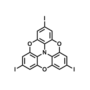 2,6,10-triiodo-4,8,12-trioxa-3a2-azadibenzo[cd,mn]pyrene