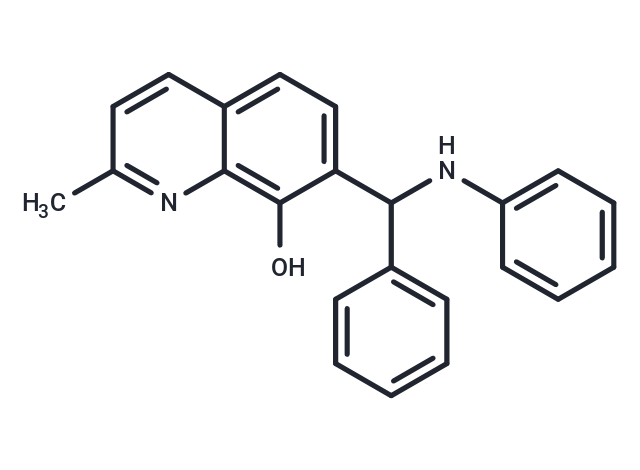 7-(ALPHA-苯胺基苄基)-2-甲基-8-喹啉醇,NSC 66811
