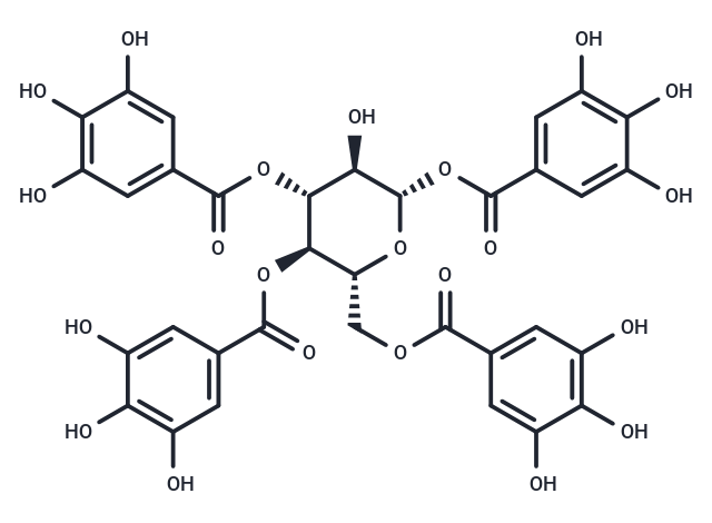 化合物 1,3,4,6-Tetragalloylglucose,1,3,4,6-Tetragalloylglucose