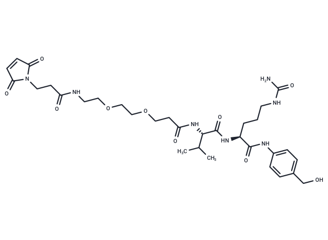 化合物 Mal-amido-PEG2-Val-Cit-PAB-OH,Mal-amido-PEG2-Val-Cit-PAB-OH