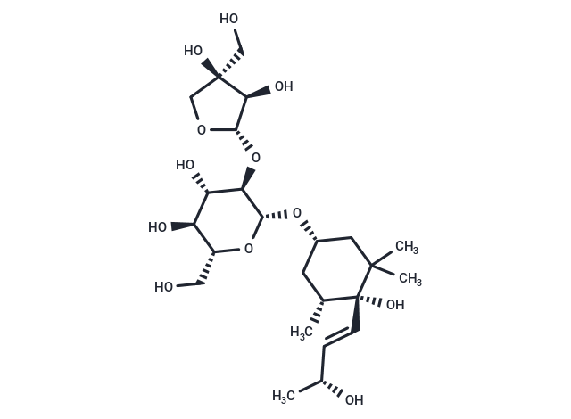 化合物 Crotonionoside C,Crotonionoside C