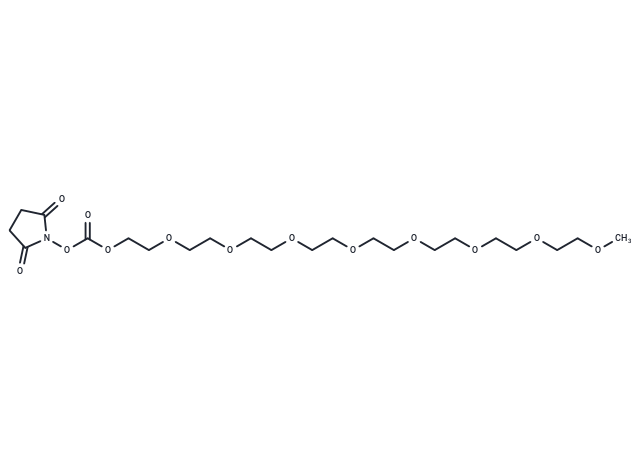 化合物 m-PEG8-succinimidyl carbonate,m-PEG8-succinimidyl carbonate
