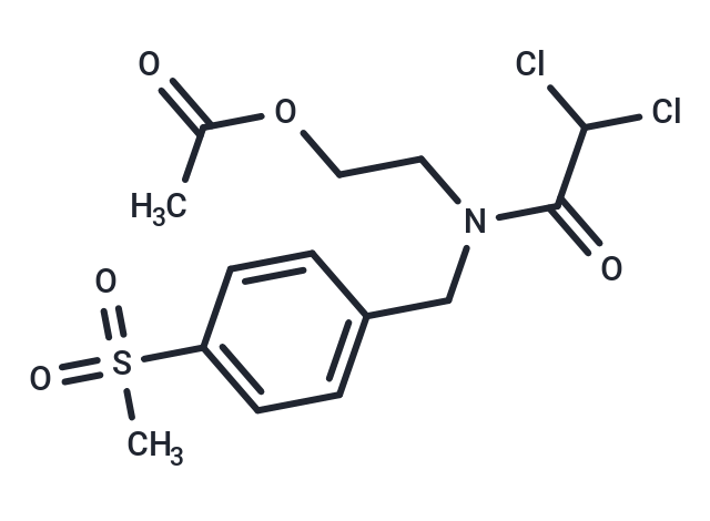 化合物 Acetamide, 2,2-dichloro-N-(2-hydroxyethyl)-N-(p-(methylsulfonyl)benzyl)-, acetate (ester),Acetamide, 2,2-dichloro-N-(2-hydroxyethyl)-N-(p-(methylsulfonyl)benzyl)-, acetate (ester)