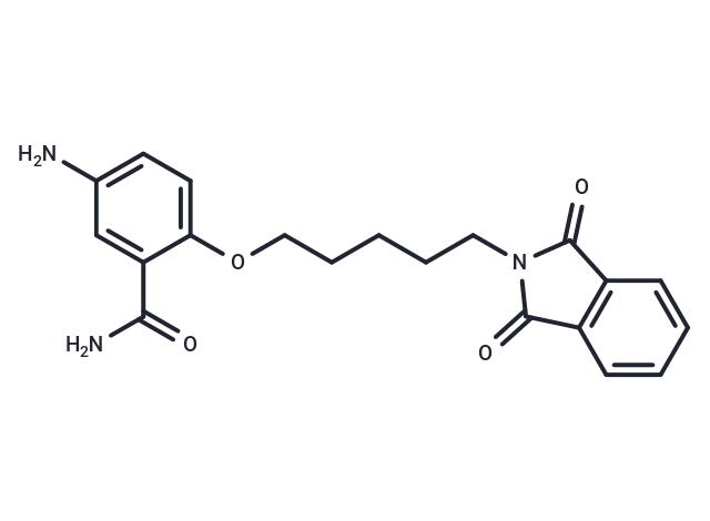 化合物 Benzamide, 5-amino-2-((5-phthalimidopentyl)oxy)-,Benzamide, 5-amino-2-((5-phthalimidopentyl)oxy)-