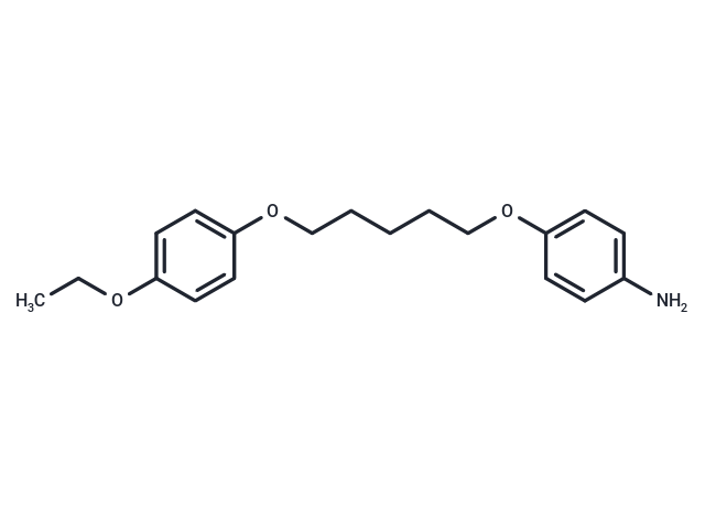 化合物 Aniline, p-(5-(p-ethoxyphenoxy)pentyloxy)-,Aniline, p-(5-(p-ethoxyphenoxy)pentyloxy)-