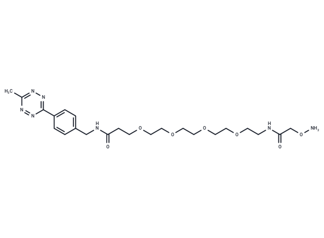 化合物 Methyltetrazine-PEG4-oxyamine,Methyltetrazine-PEG4-oxyamine