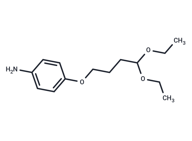 化合物 Butyraldehyde, 4-(p-aminophenoxy)-, diethyl acetal,Butyraldehyde, 4-(p-aminophenoxy)-, diethyl acetal